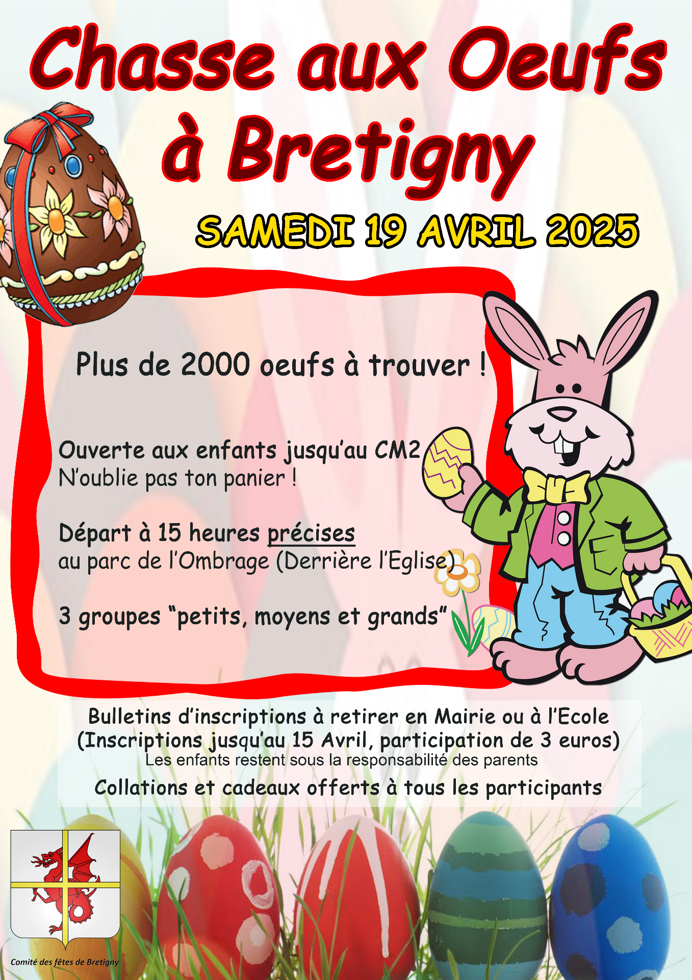 Chasse aux oeufs 2025