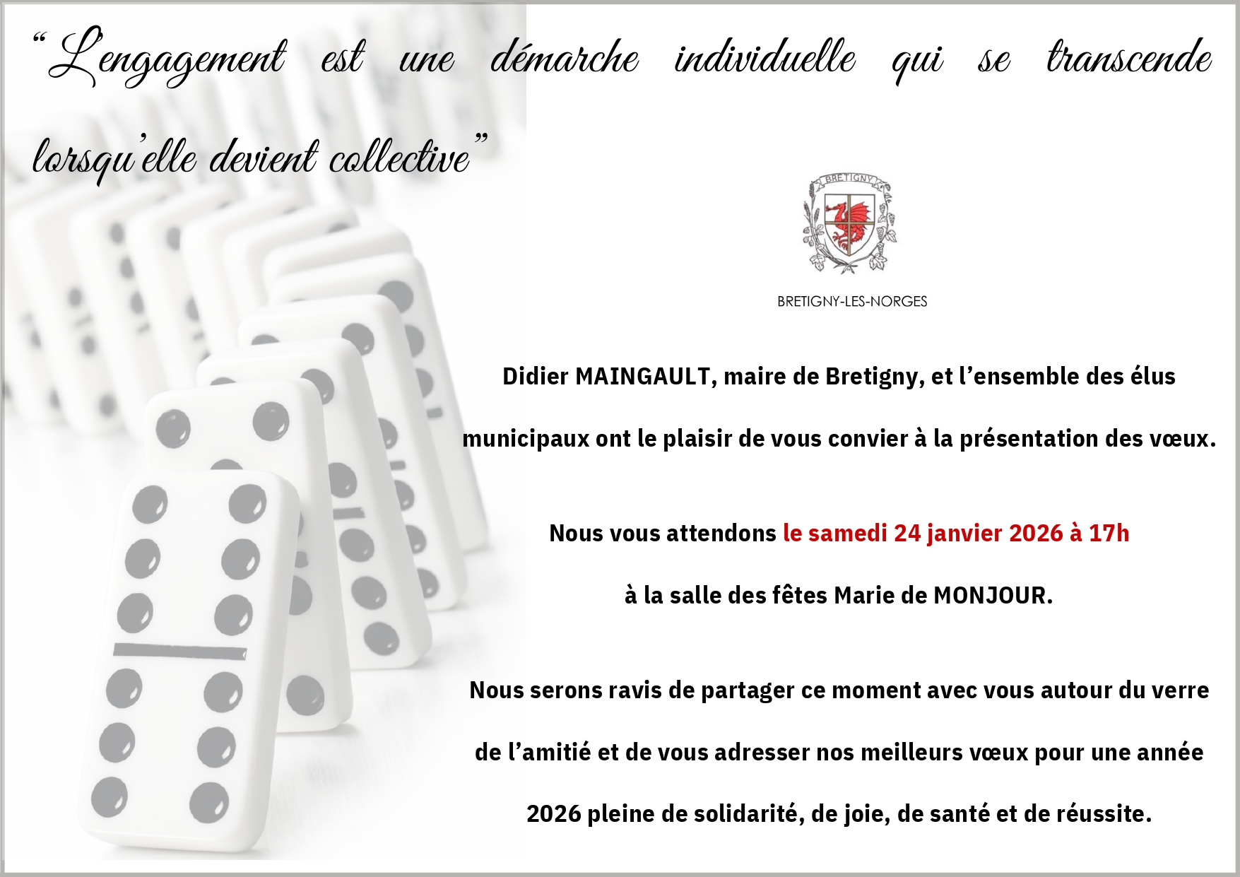 Présentation des Voeux 2026